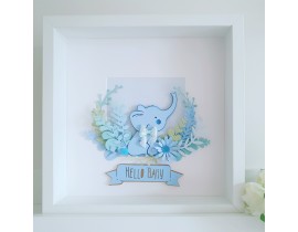 Baby Boy Elephant Frame